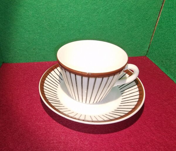 Gustavsberg, Spisa Ribb, Coffee Cup one Set by Stig Lindberg 